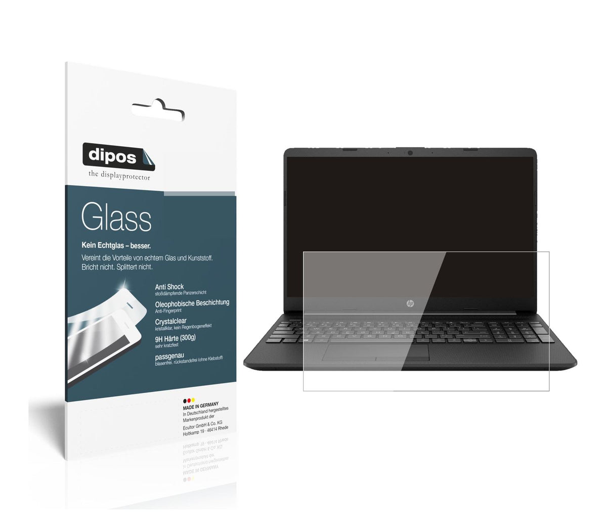 2x 9H Schutzfolie für HP Notebook 15 Zoll gw0542ng (1)