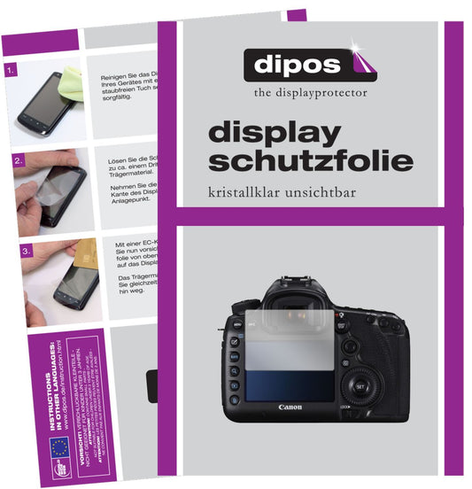 1x Schutzfolie klar für Canon EOS 5DS R Display-Sc (1)