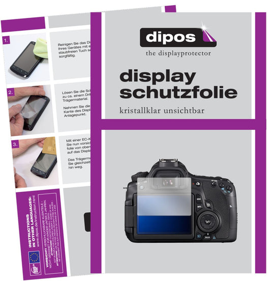 6x Schutzfolie klar für Canon EOS 60D Display-Schu (1)