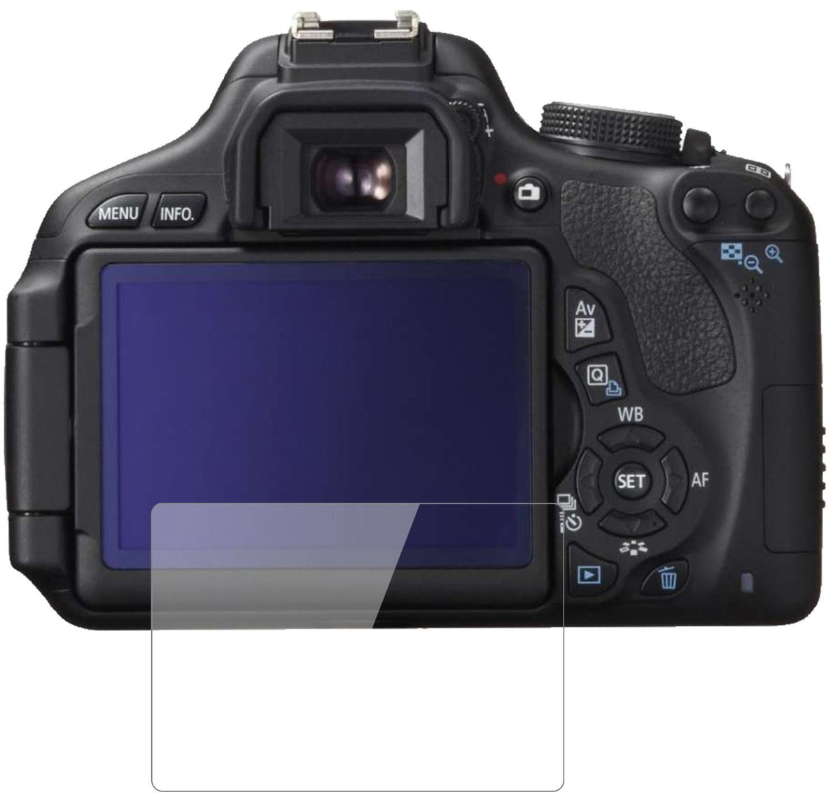 1x 9H Schutzfolie für Canon EOS 750D Panzerfolie (2)