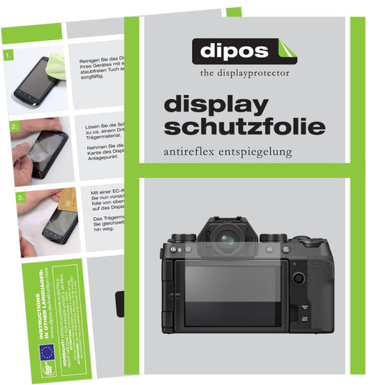 5x Schutzfolie matt für Fujifilm X-S10 Display-Sch (1)