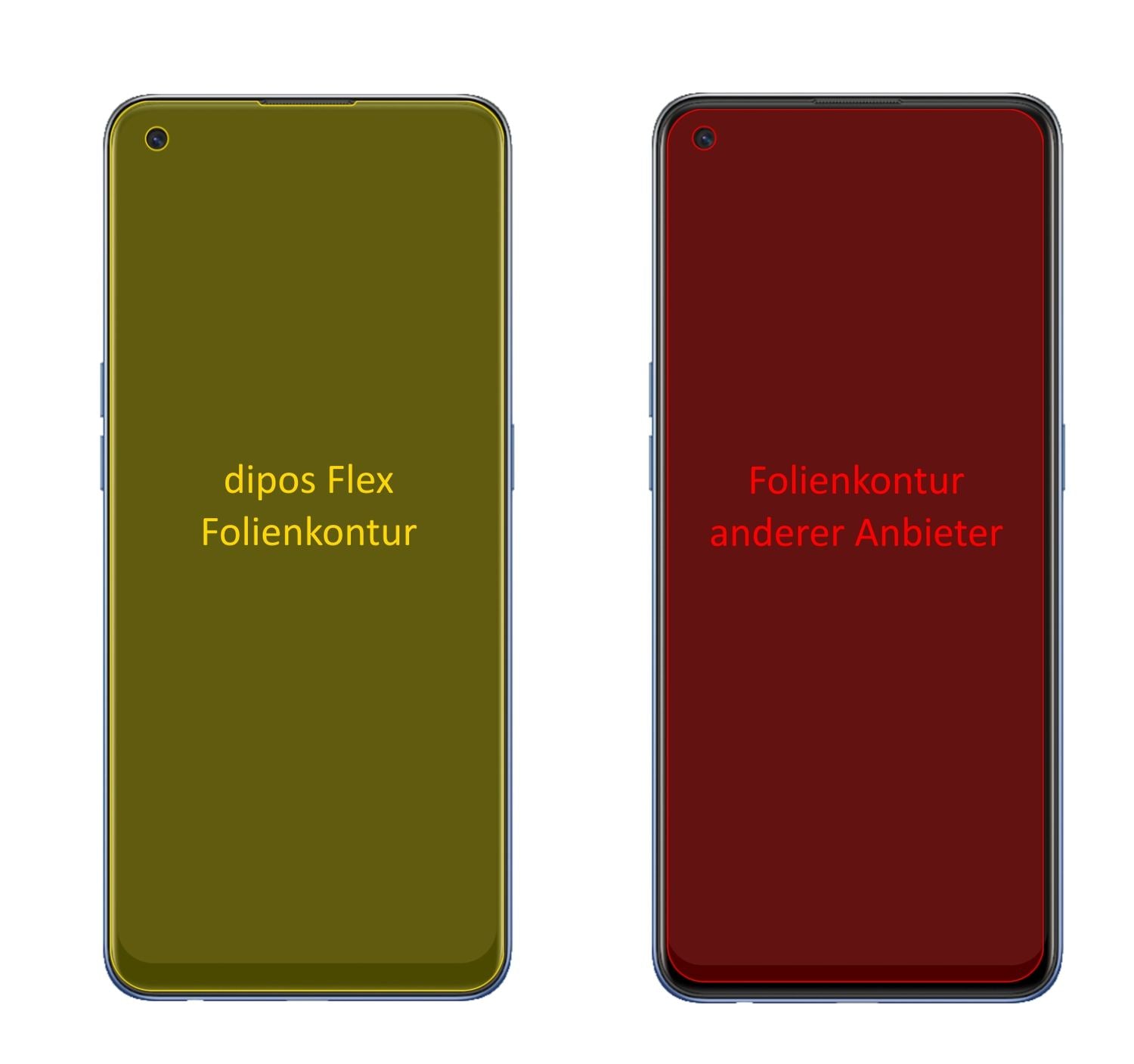 2x 3D Full Cover Schutzfolie für Oppo A74 (2)