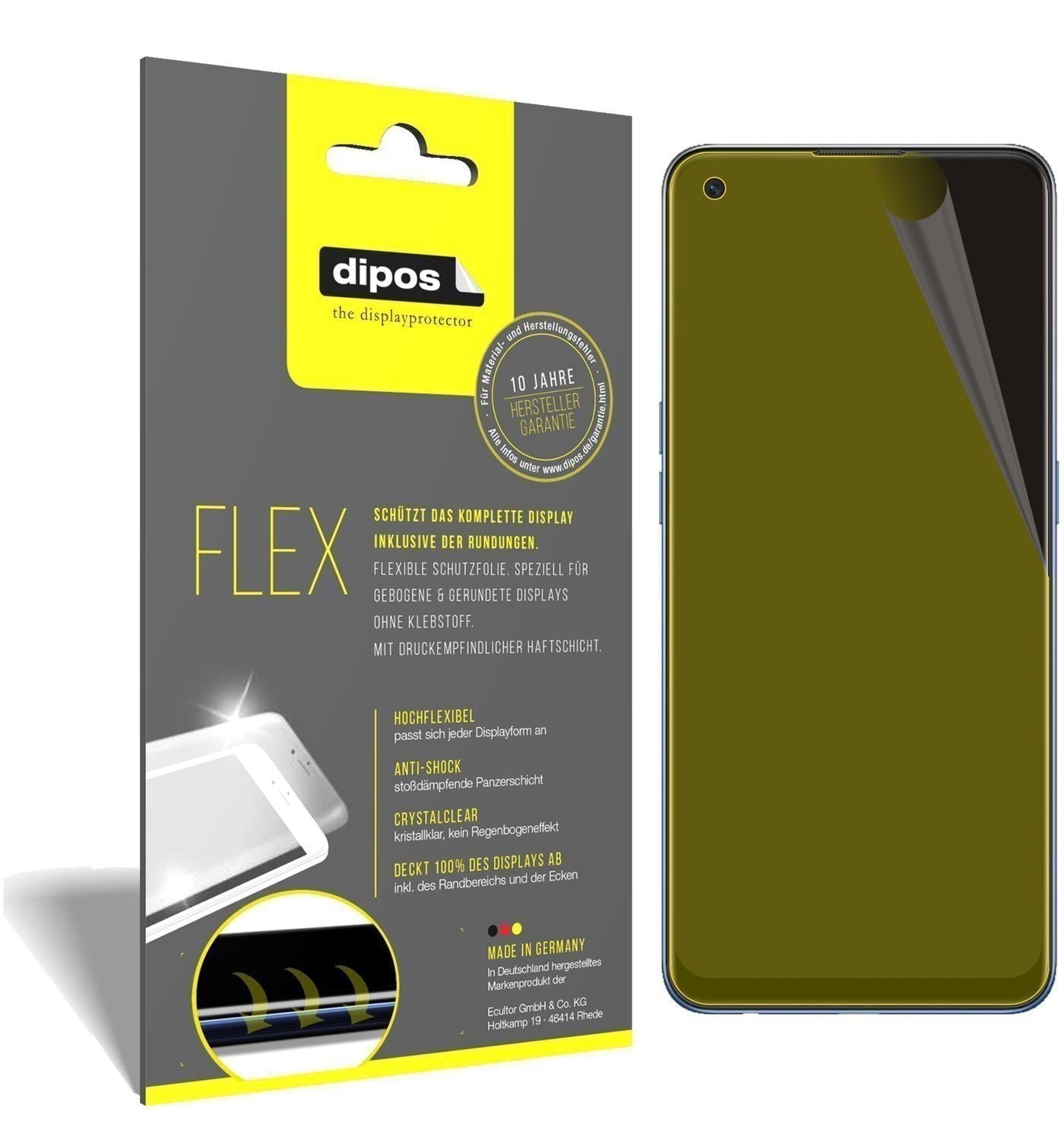 3x 3D Full Cover Schutzfolie für Oppo A74 (1)