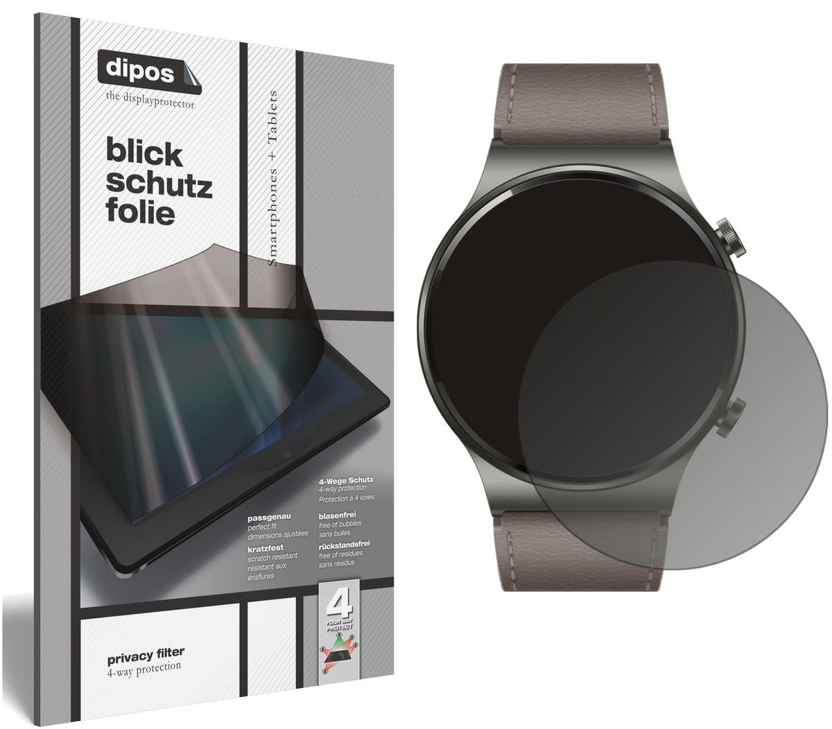 Blickschutzfolie für Huawei Watch GT 2 Pro matt Sc (1)