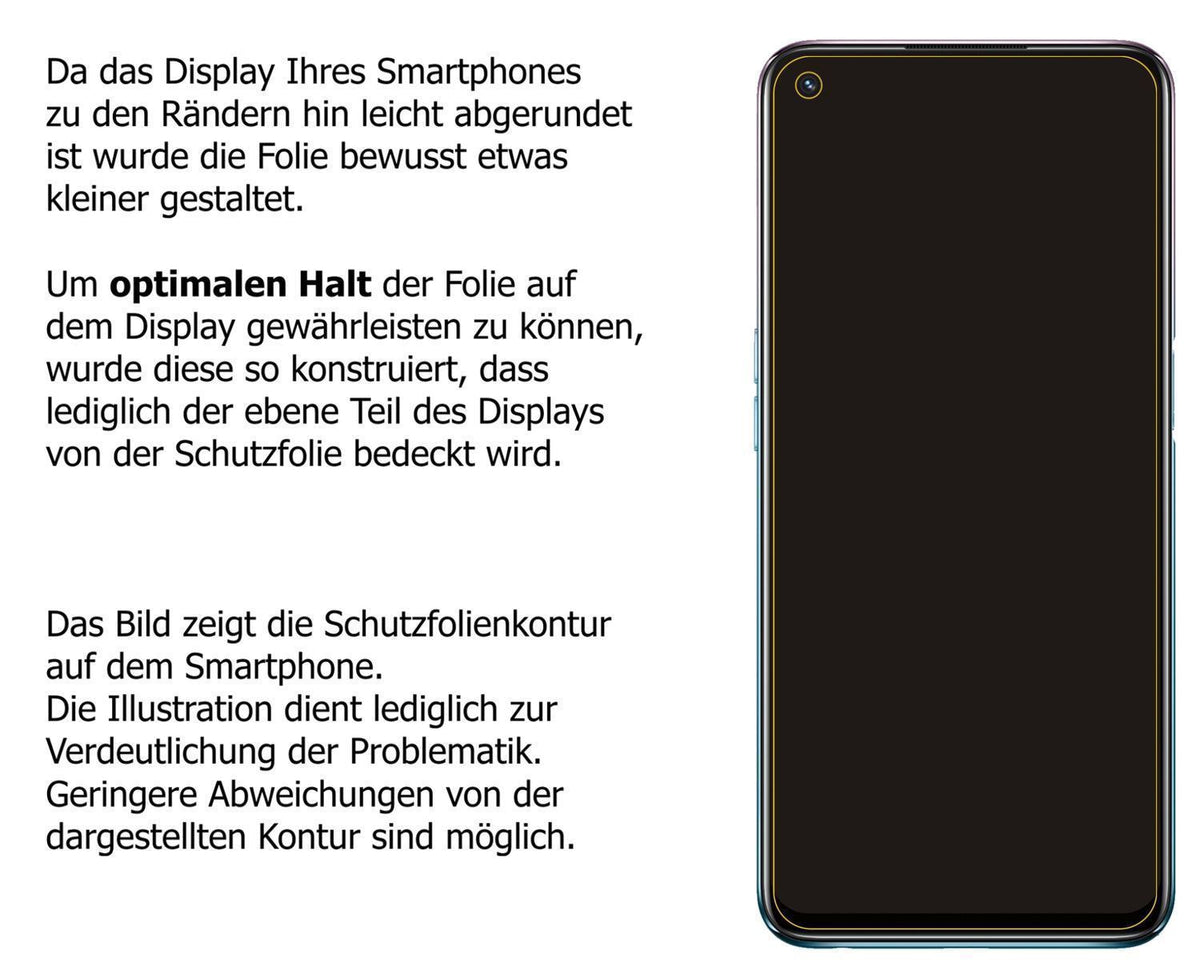 1x 9H Schutzfolie matt für Oppo A54 Panzerfolie (3)