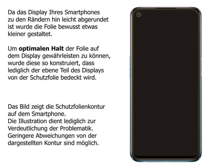 2x 9H Schutzfolie matt für Oppo A54 5G Panzerfolie (3)