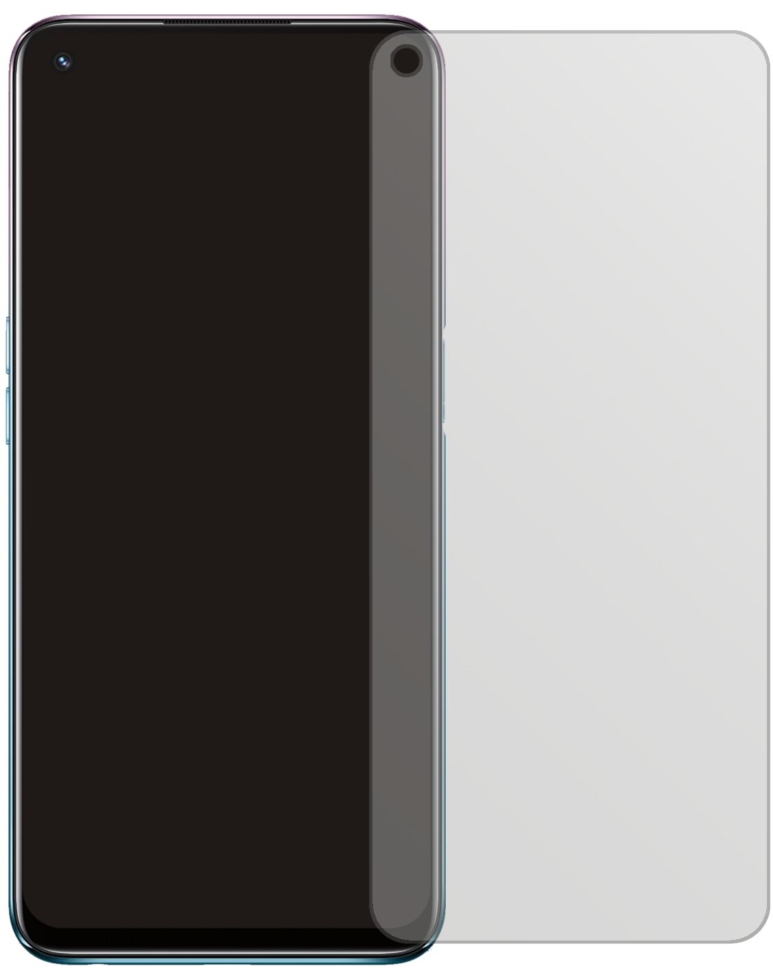 2x Schutzfolie matt für Oppo A54 5G Display-Schutz (2)