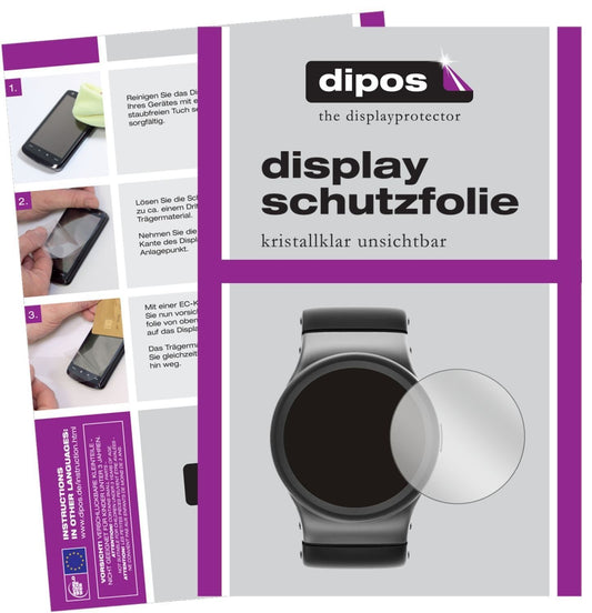 2x Schutzfolie klar für 54 mm Durchmesser Uhr Disp (1)