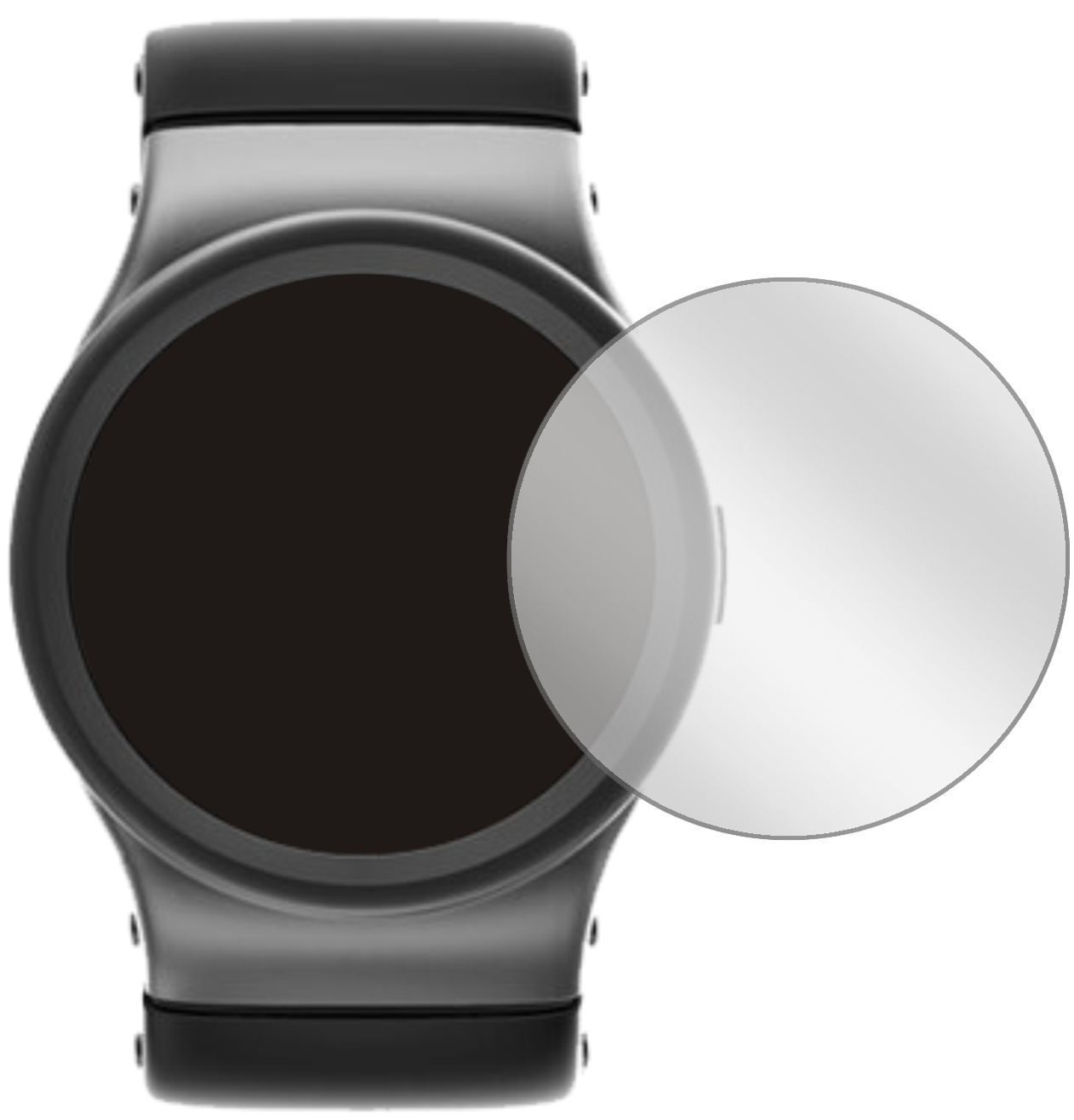5x Schutzfolie klar für 46 mm Durchmesser Uhr Disp (2)
