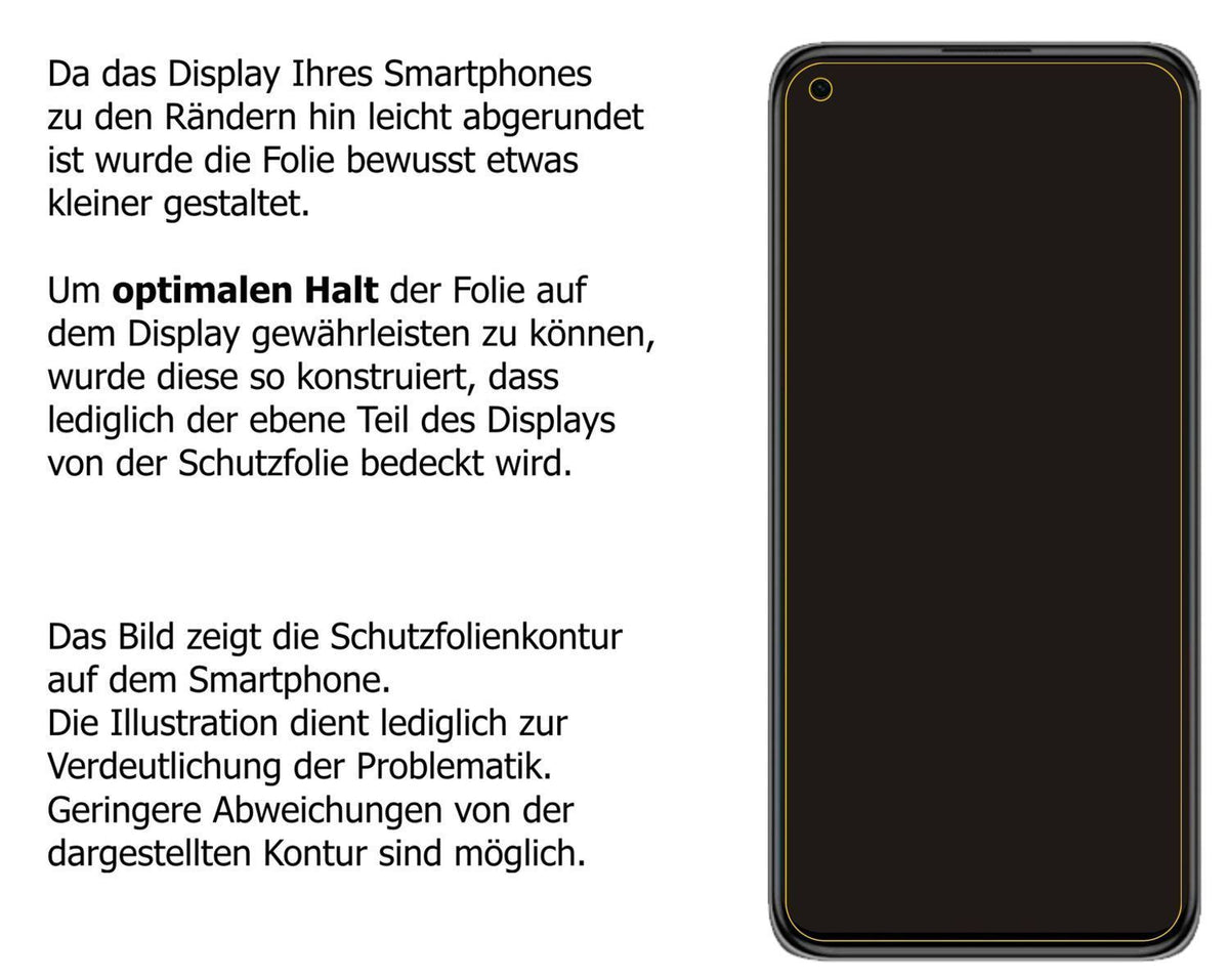 2x 9H Schutzfolie matt für Xiaomi Mi 11 Lite 5G Pa (3)