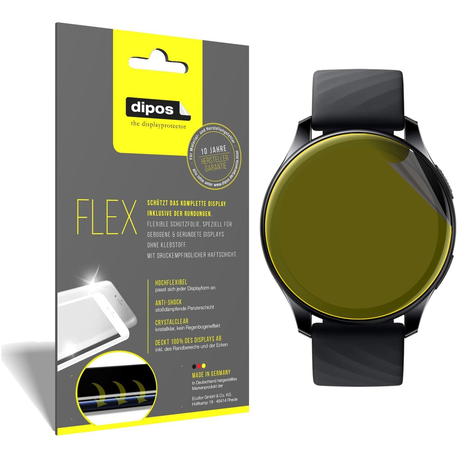2x 3D Full Cover Schutzfolie für OnePlus Watch (46 (1)