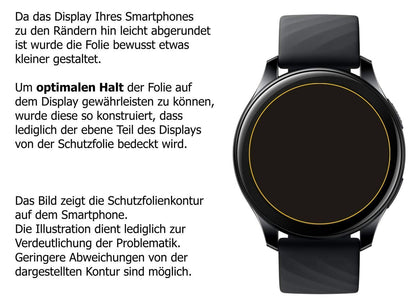5x Schutzfolie matt für OnePlus Watch (46mm) Displ (6)