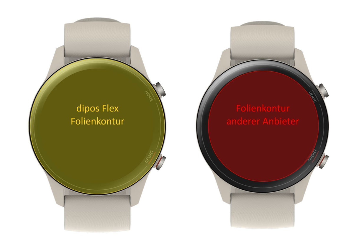 3x 3D Full Cover Schutzfolie für Xiaomi Mi Watch (2)