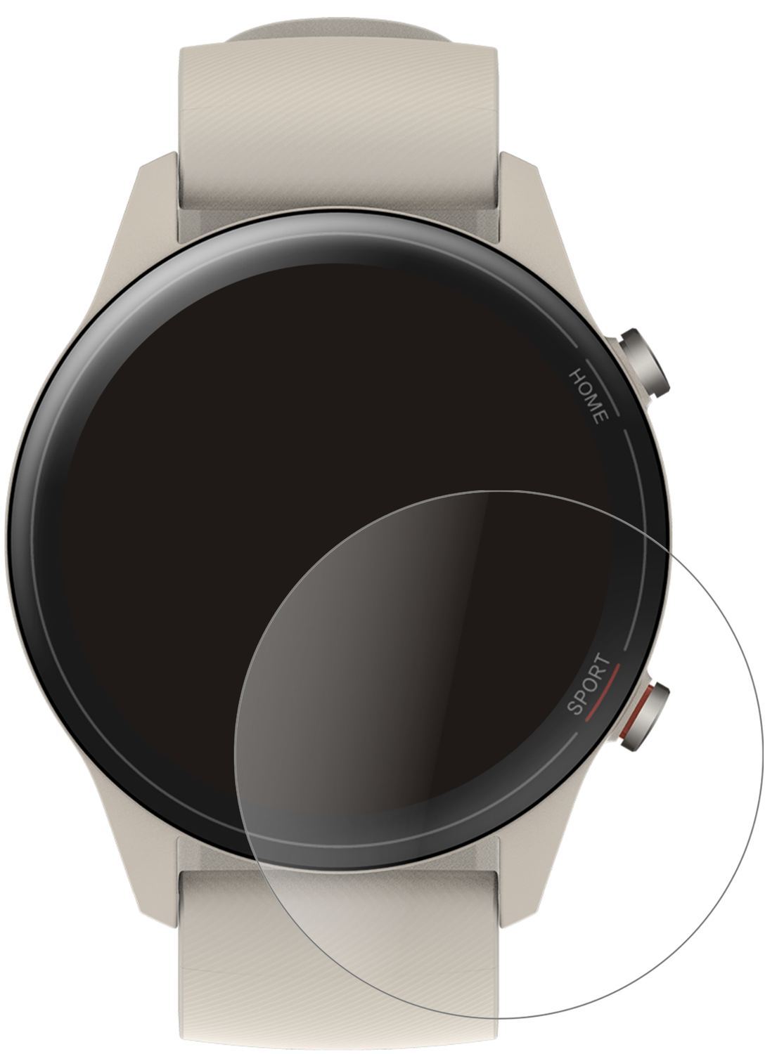 2x 9H Schutzfolie matt für Xiaomi Mi Watch Panzerf (2)
