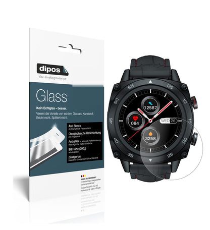 2x 9H Schutzfolie matt für Cubot C3 Smartwatch Pan (1)