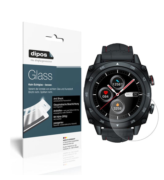 2x 9H Schutzfolie matt für Cubot C3 Smartwatch Pan (1)