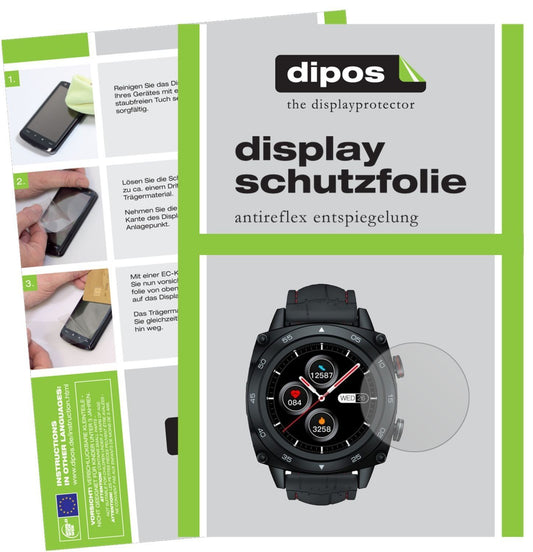 2x Schutzfolie matt für Cubot C3 Smartwatch Displa (1)