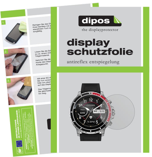 2x Schutzfolie matt für Citizen CZ Smart Display-S (1)