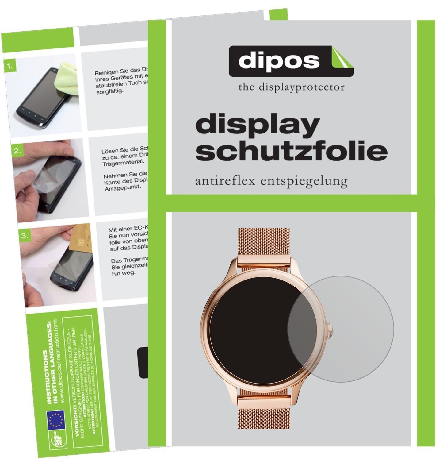 1x Schutzfolie matt für Fossil Gen 5E (44mm) Displ (1)