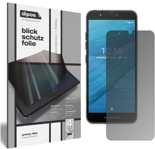 Blickschutzfolie für Fairphone 3 Plus matt Schutzf (1)