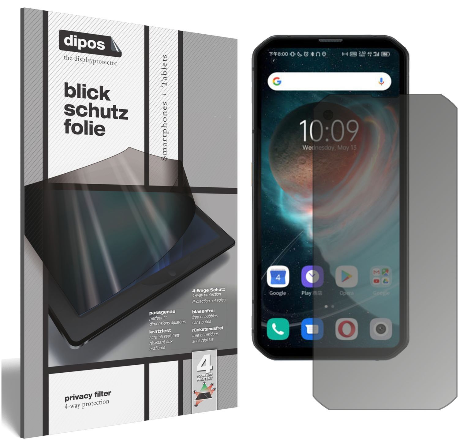 Blickschutzfolie für Blackview BL6000 Pro matt Sch (1)