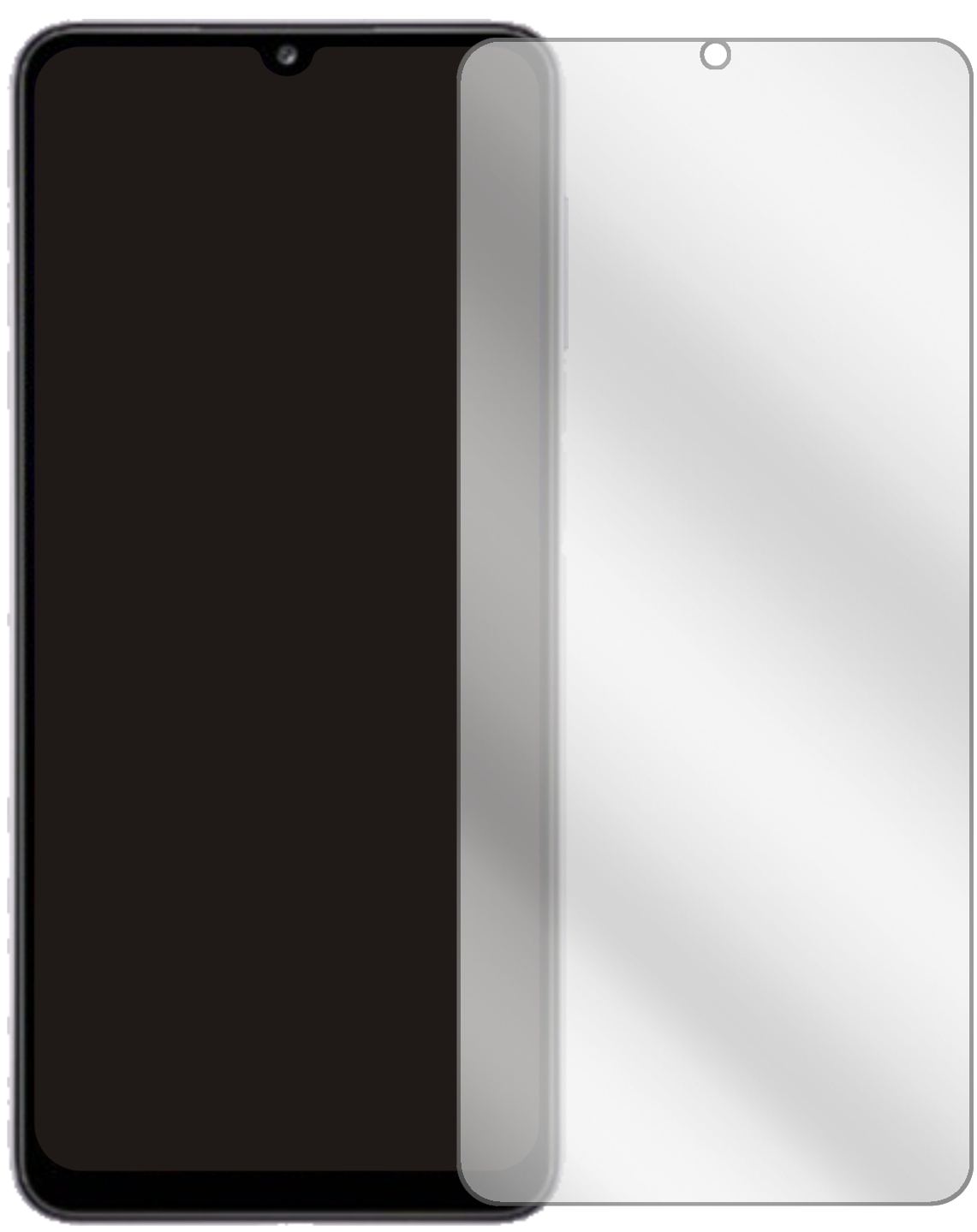 2x Schutzfolie klar für Samsung Galaxy A32 5G Disp (2)