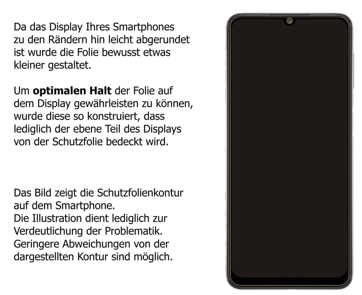 2x Schutzfolie klar für Samsung Galaxy A32 5G Disp (5)