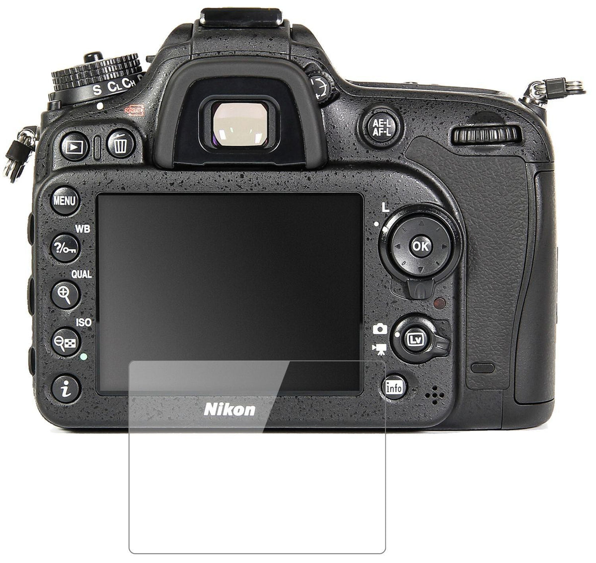 1x 9H Schutzfolie für Nikon D7100 Panzerfolie (2)