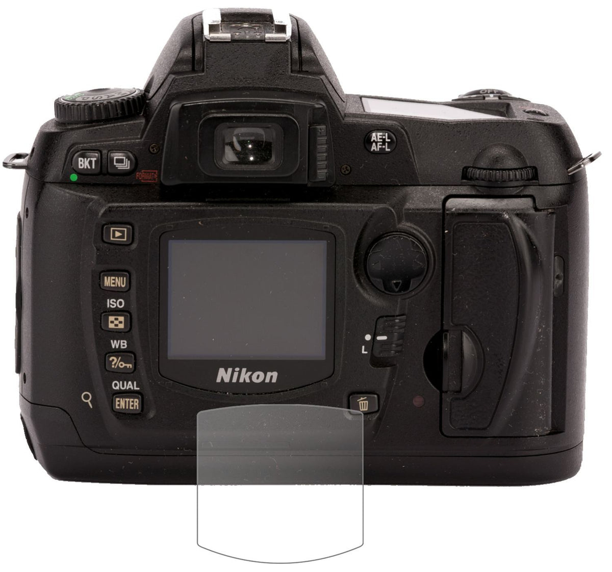 2x 9H Schutzfolie matt für Nikon D70 Panzerfolie (2)