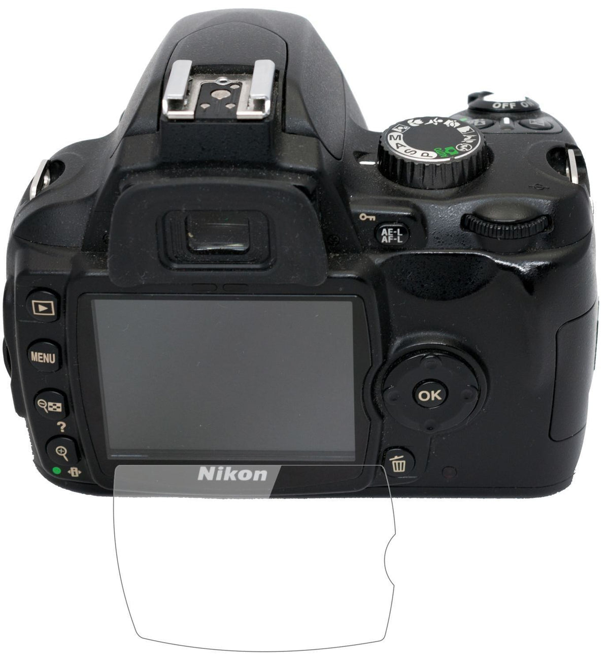 1x 9H Schutzfolie für Nikon D60 Panzerfolie (2)