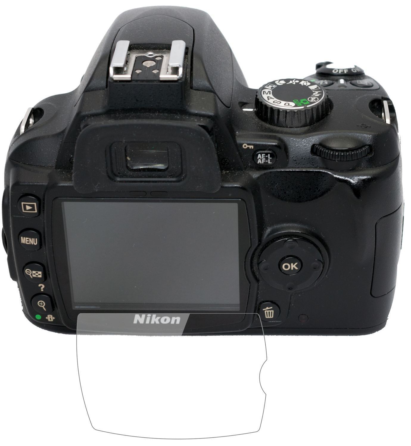 2x 9H Schutzfolie für Nikon D60 Panzerfolie (2)