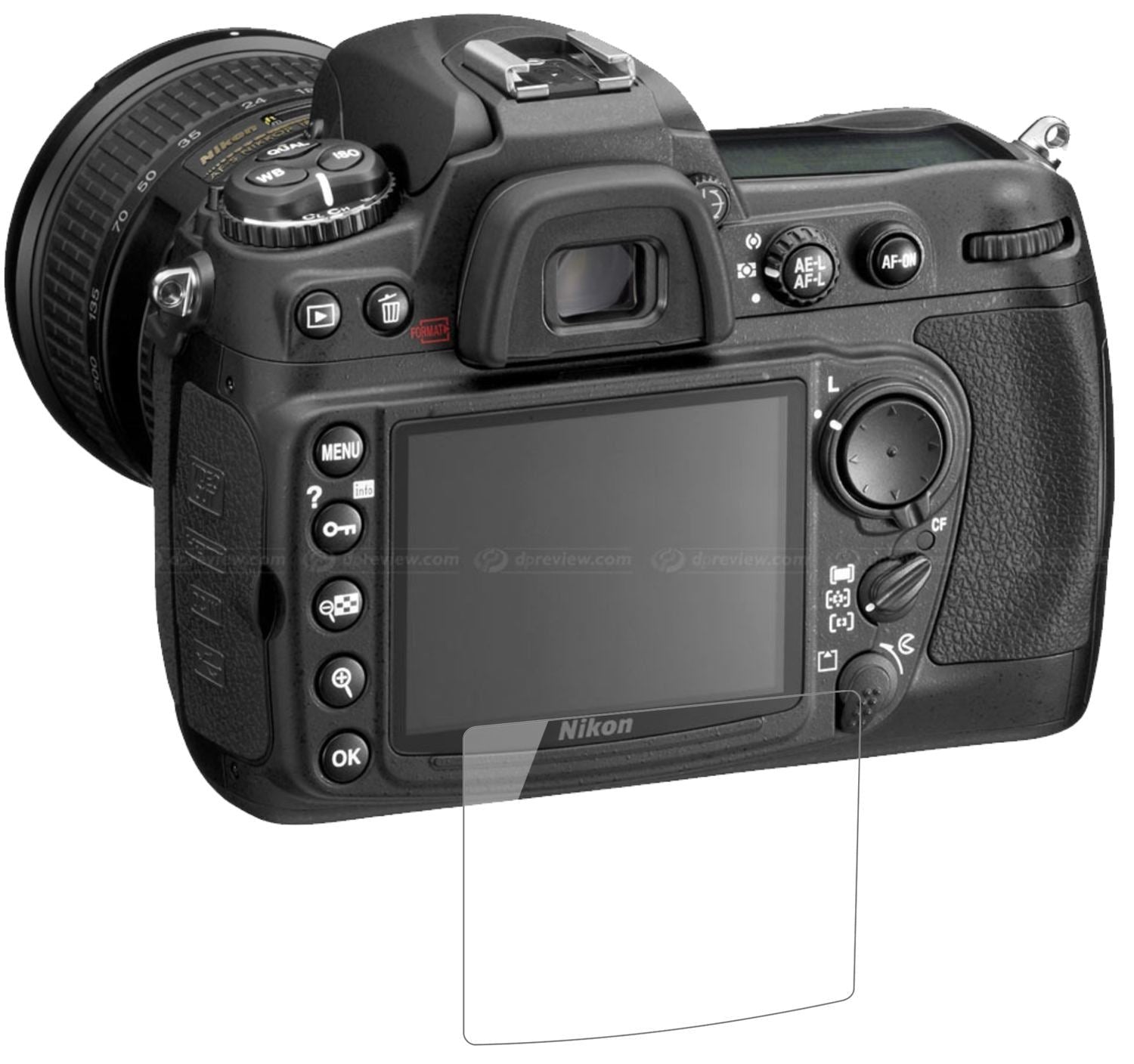 2x 9H Schutzfolie für Nikon D300 Panzerfolie (2)