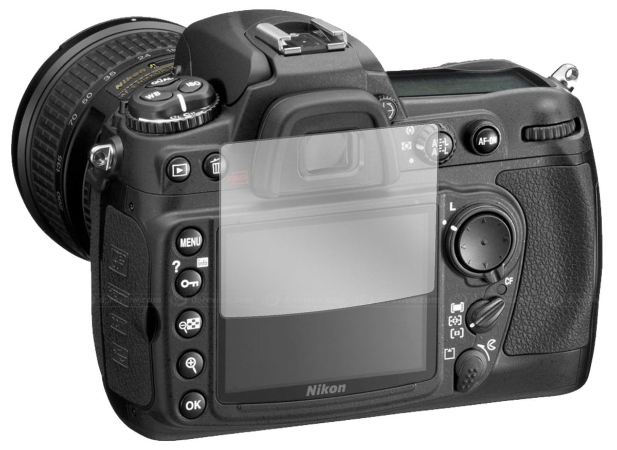 2x Schutzfolie klar für Nikon D300 Display-Schutzf (2)