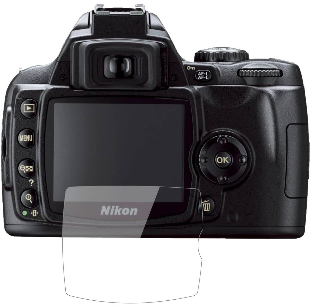 1x 9H Schutzfolie für Nikon D40x Panzerfolie (2)