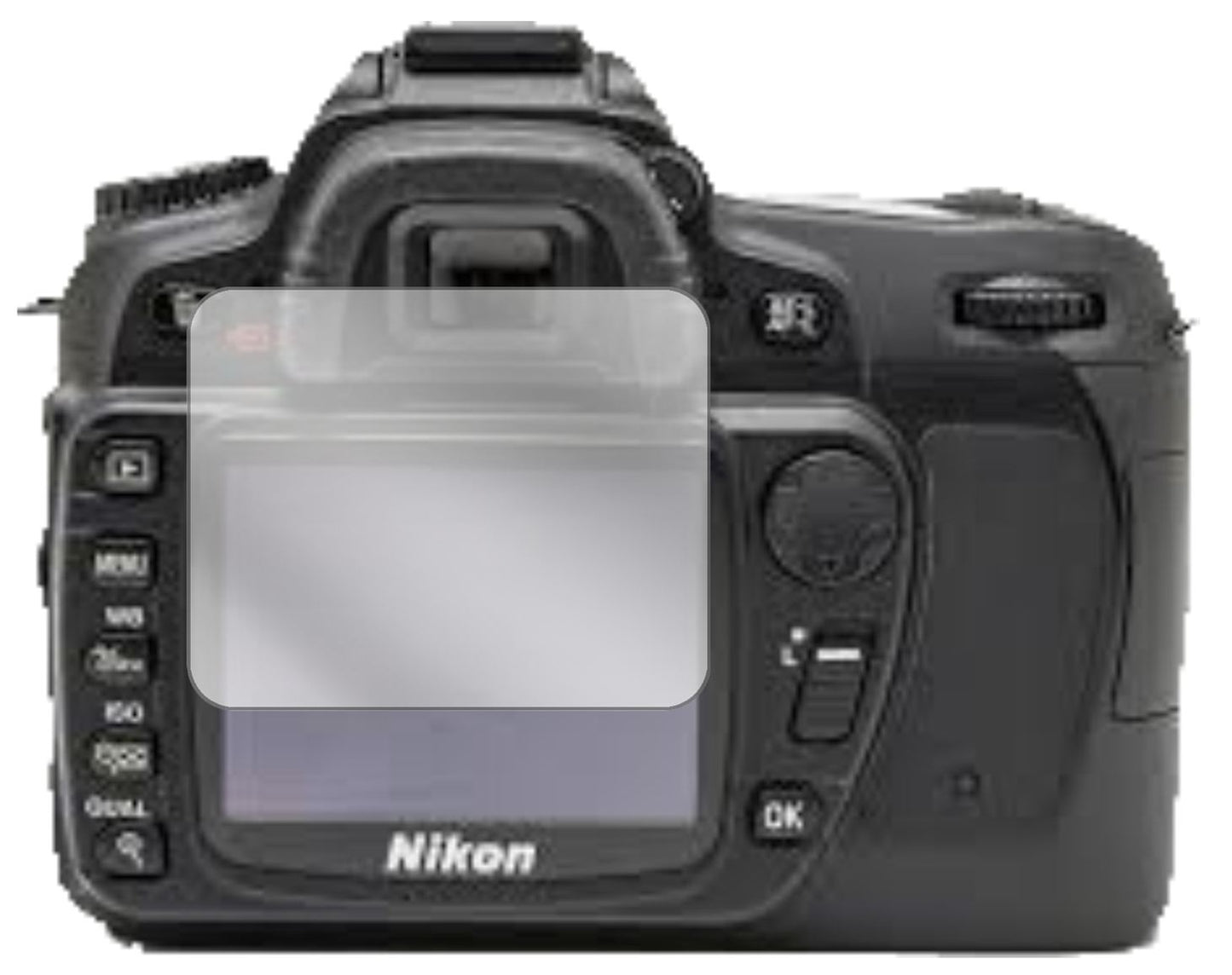 1x Schutzfolie klar für Nikon D80 Display-Schutzfo (2)