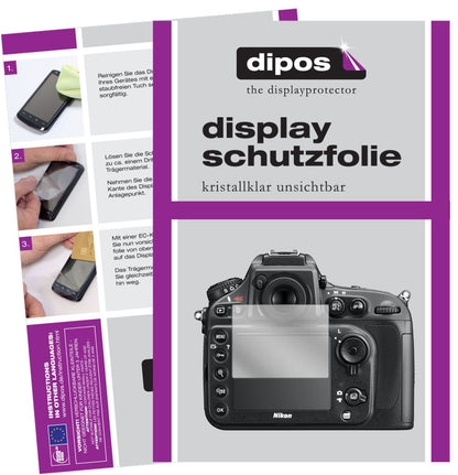 5x Schutzfolie klar für Nikon D810E Display-Schutz (1)