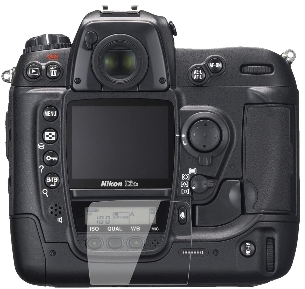 2x 9H Schutzfolie für Nikon D2H Panzerfolie (2)
