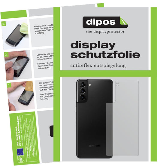 2x Schutzfolie matt für Samsung Galaxy S21 Plus Rü (1)