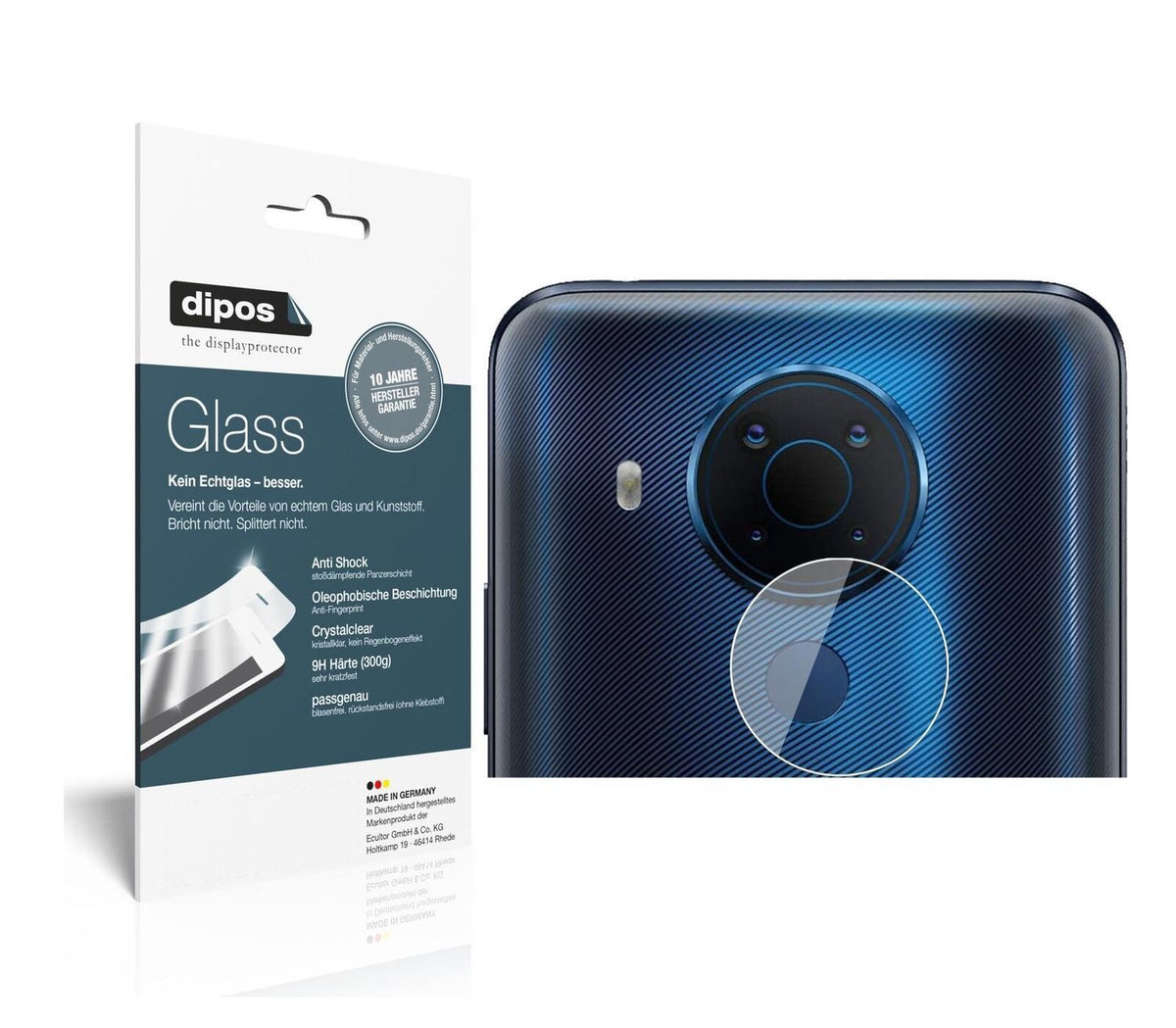 1x 9H Schutzfolie für Nokia 5.4 Kameralinse Panzer (1)