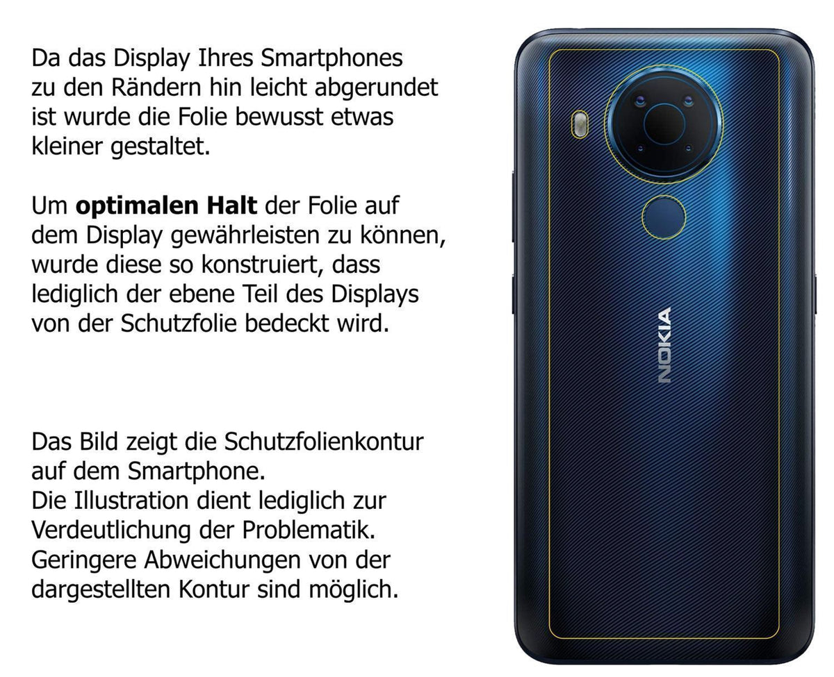 1x 9H Schutzfolie matt für Nokia 5.4 Rückseite Pan (3)