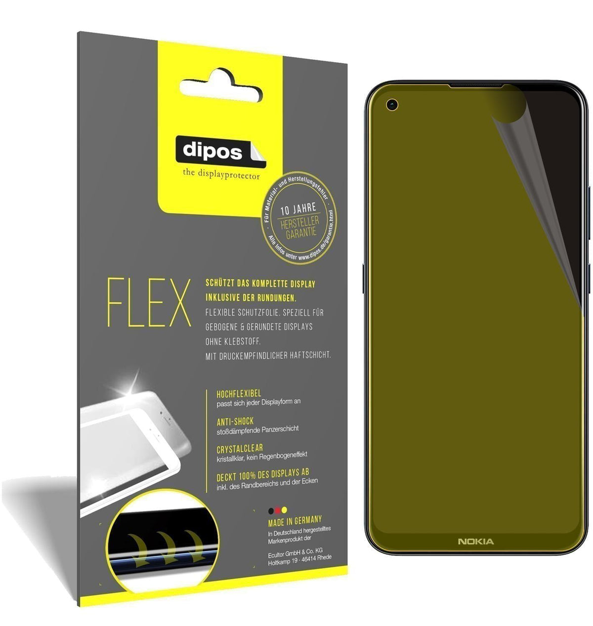 2x 3D Full Cover Schutzfolie für Nokia 46117 (1)