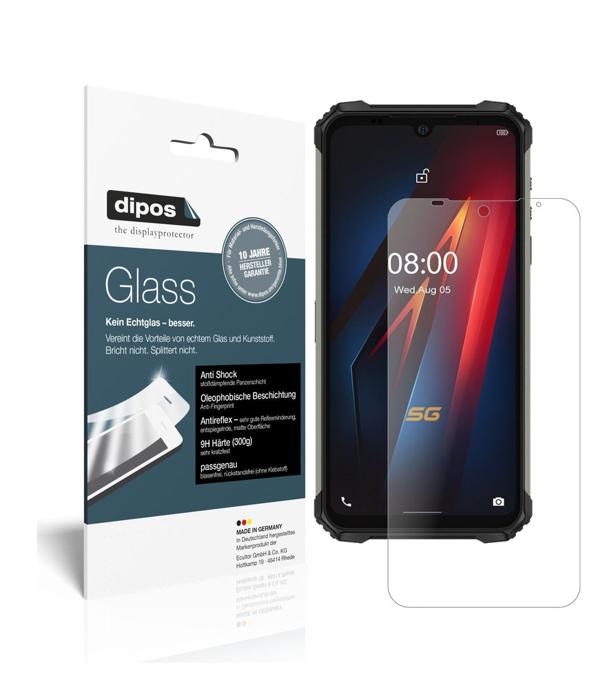 1x 9H Schutzfolie matt für Ulefone Armor 8 Panzerf (1)