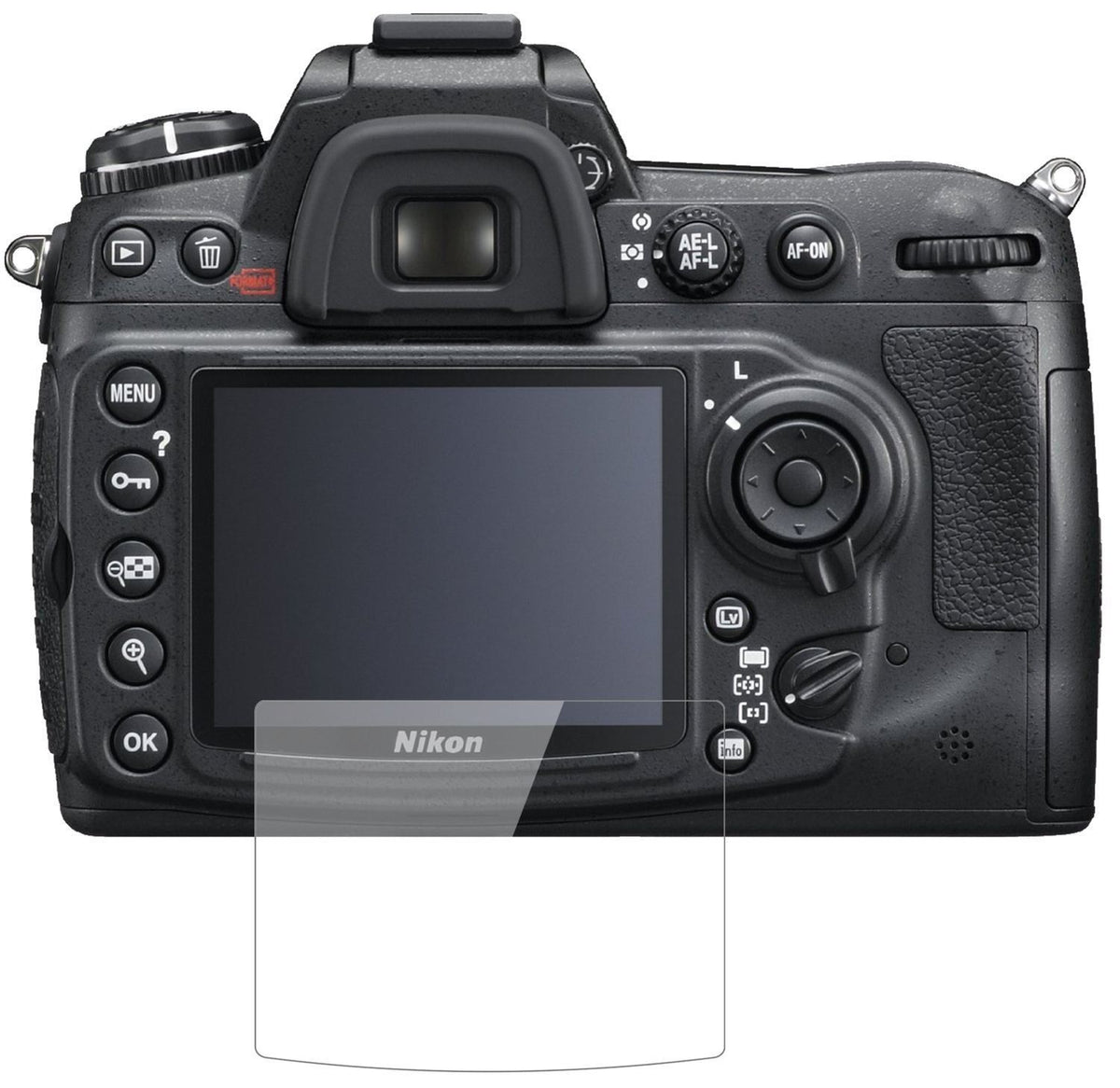 1x 9H Schutzfolie für Nikon D300S Panzerfolie (2)