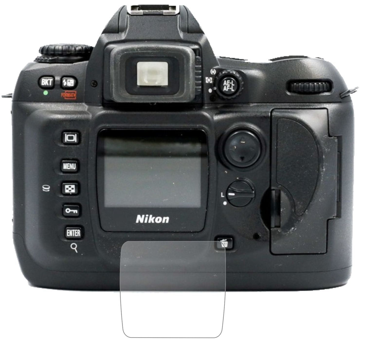 1x 9H Schutzfolie matt für Nikon D100 Panzerfolie (2)