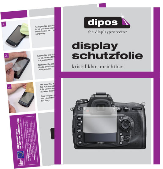 2x Schutzfolie klar für Nikon D300S Display-Schutz (1)