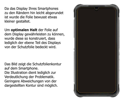1x Schutzfolie matt für Umidigi Bison Display-Schu (6)
