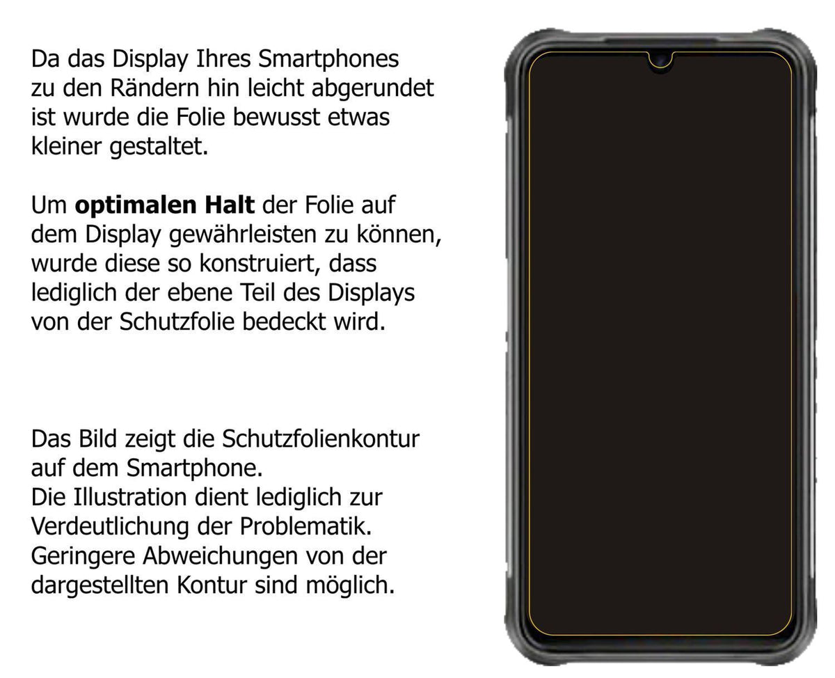 6x Schutzfolie matt für Umidigi Bison Display-Schu (6)