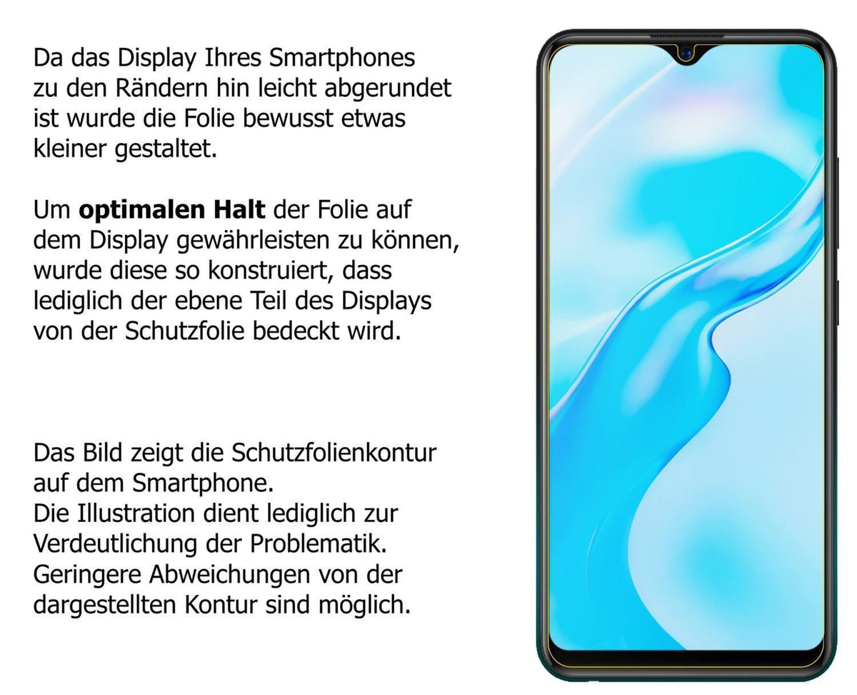 Blickschutzfolie für Vivo Y11s matt Schutzfolie Pr (5)