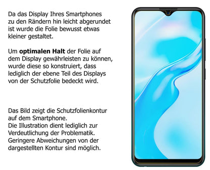 Blickschutzfolie für Vivo Y11s matt Schutzfolie Pr (5)