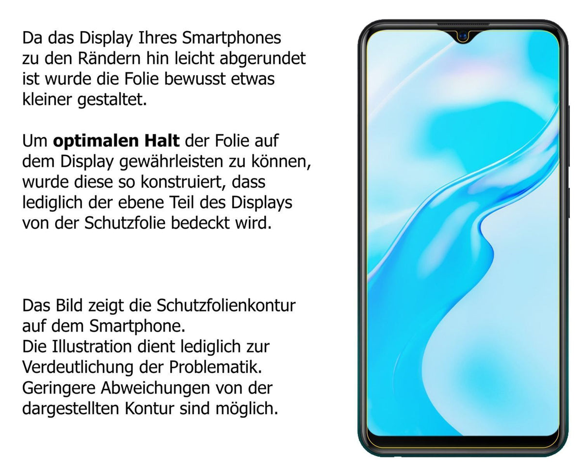 6x Schutzfolie matt für Vivo Y1s Display-Schutzfol (6)